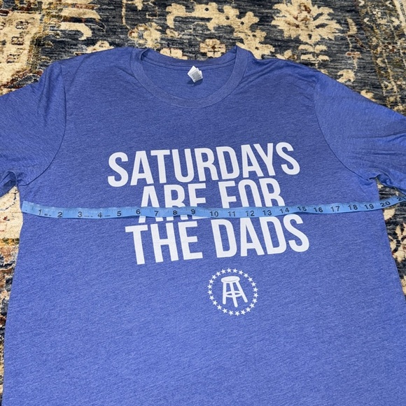SATURDAYS ARE FOR THE DADS Barstool Sports Blue Short Sleeve TShirt Bella Canvas - Picture 15 of 16